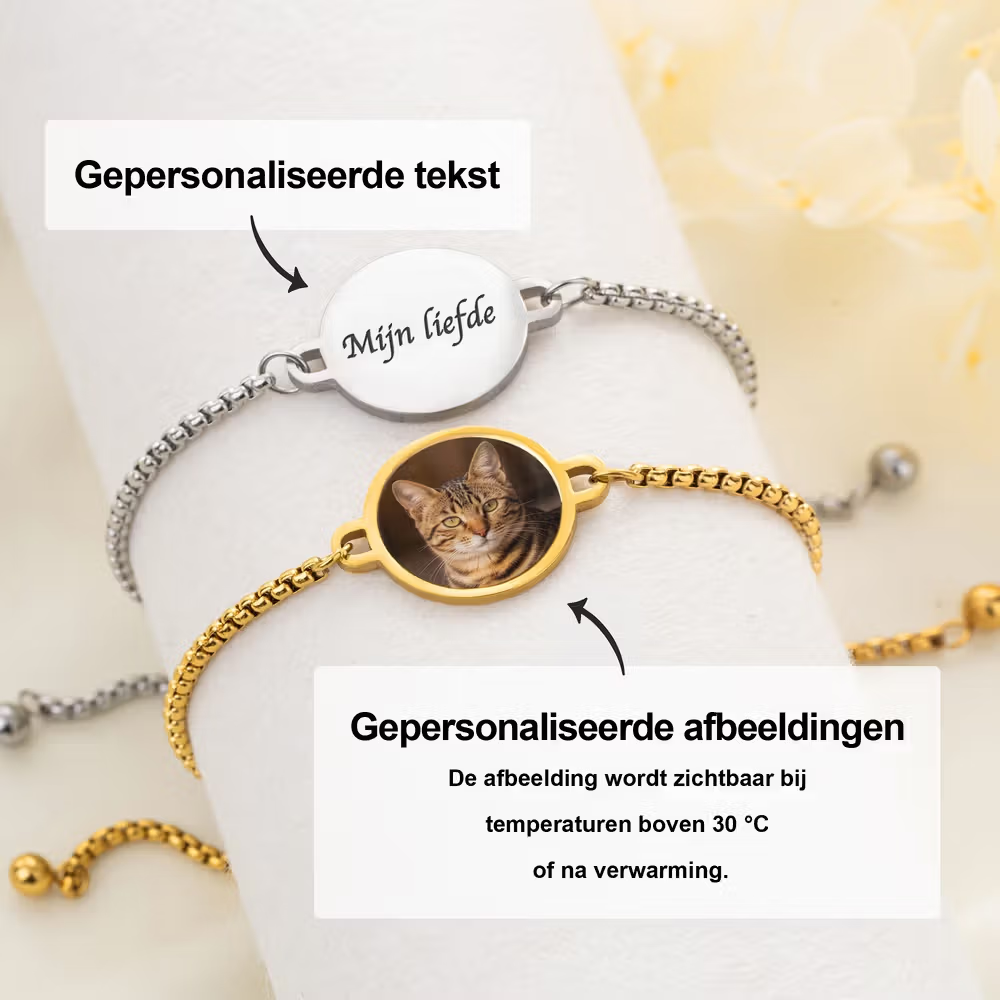 het warmtegevoelige effect van de armband