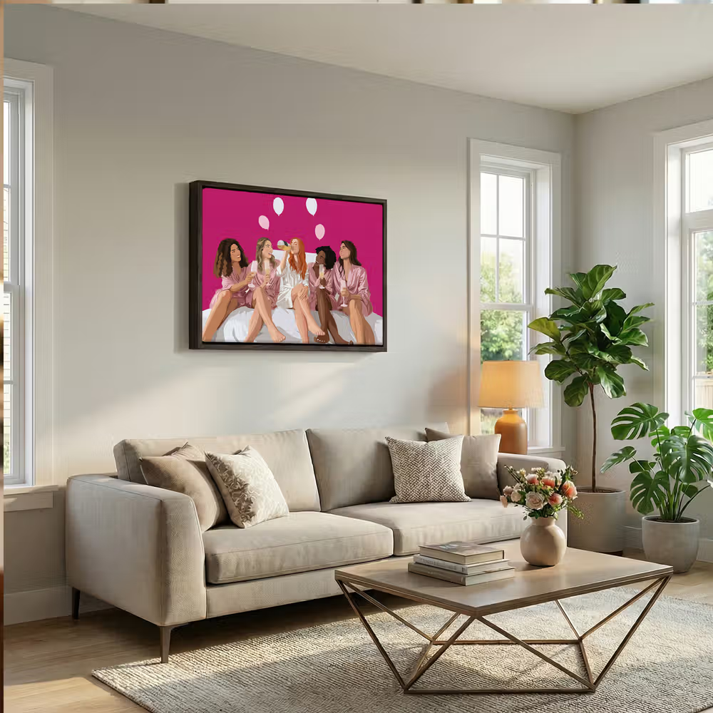 huis met retroschilderij