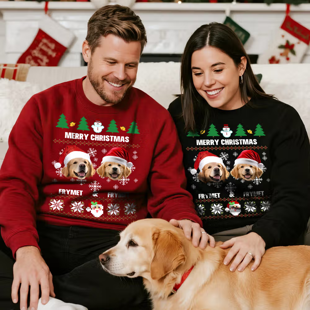 kopppel met kersttrui